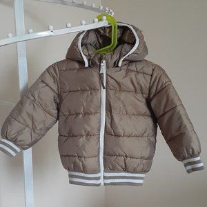 2 for $20 Baby puffer jacket gold metallic sheen